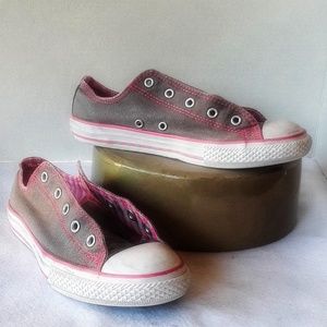 CONVERSE Gray and Pink